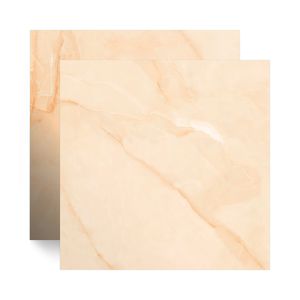 Piso Cerâmico Super Prime Marmorizado Retificado Polido Venezia Beige Bege Tipo A 75X75CM - Cerbras