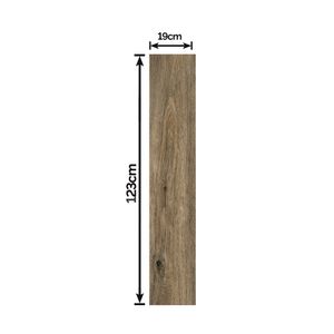 Piso Vinílico em Régua Nogueira HD Marrom 2MM 19X123CM - 8033002 - VinilForte