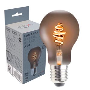 Lâmpada LED Retro Black A60 5W Luz Amarela 2200K Bivolt - Avant