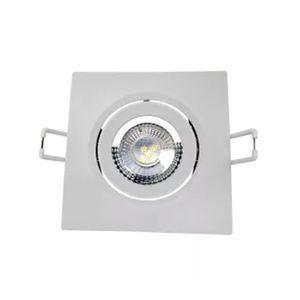 Spot LED de Embutir Quadrado Supimpa 12W Luz Branca 6500K Branco Bivolt - 281121375 - Avant
