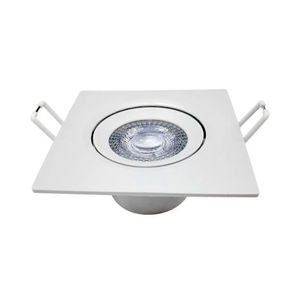 Spot LED de Embutir Quadrado Supimpa 12W Luz Branca 6500K Branco Bivolt - 281121375 - Avant