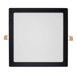 Painel LED de Embutir Quadrado Pop Preto com Luz Branca 24W 6500K - BR6500K - Avant