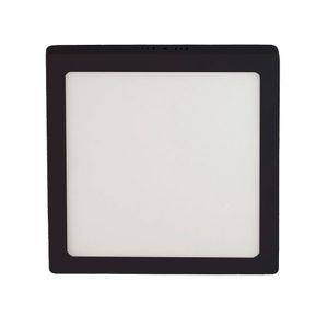 Painel LED de Sobrepor Quadrado Pop Preto com Luz Branca 18W 6500K - BR6500K - Avant