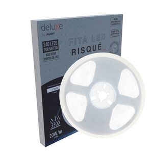 Fita Led 20W 5M Risqué Luz Branca Fria 6500K 12V - 192787082 - Avant