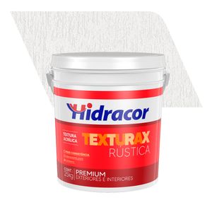 Textura Acrílica Premium Rústica Texturax Branco Neve 25KG - Hidracor