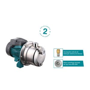 Bomba autoaspirante em inox Lepono 0,6HP Mon 220V