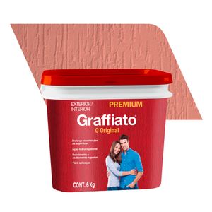 Textura Acrílica Premium Rústica Graffiato Terracota 6KG - Hydronorth