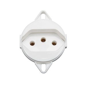 Tomada para Tampa de Piso 2P+T Branco 10A 250V - 57111095 - Tramontina