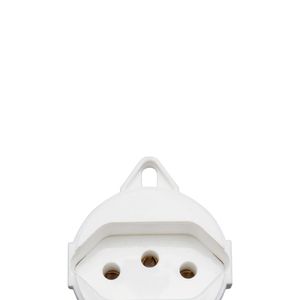 Tomada para Tampa de Piso 2P+T Branco 10A 250V - 57111095 - Tramontina