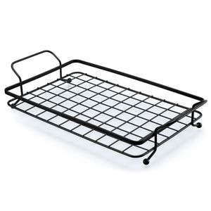 Bandeja Para Servir Black Preto 48X25X9Cm - Arthi