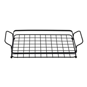 Bandeja Para Servir Black Preto 48X25X9Cm - Arthi
