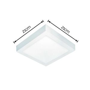 Painel Led de Sobrepor Quadrado Lys Branco 18W 6500K - Taschibra