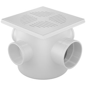 Caixa Sifonada Fortlev 100X100X50mm Quadrada Branco