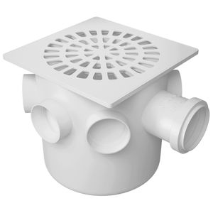 Caixa Sifonada Fortlev 150X150X50mm Quadrada Branco