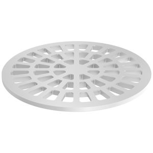 Grelha Fortlev 150mm Redonda Branca
