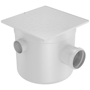 Caixa Sifonada Fortlev 250X230X75mm Quadrada Branco