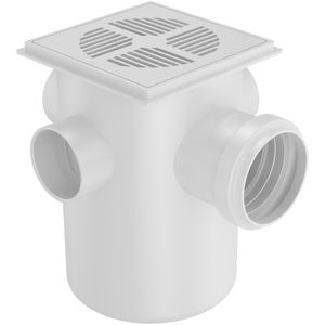 Caixa Sifonada Fortlev 100X150X50mm Quadrada Branco