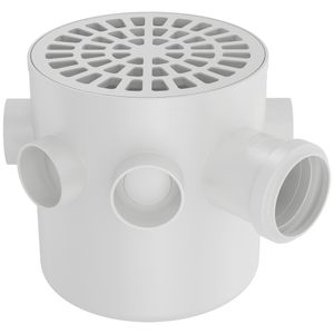Caixa Sifonada Fortlev 150X150X50mm Redonda Branco