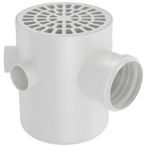 Caixa Sifonada Fortlev 150X185X75mm Redonda Branco