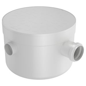 Caixa Sifonada Fortlev 250X172X50mm Redonda Branco