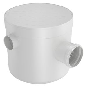 Caixa Sifonada 250X230X75mm Redonda Branco
