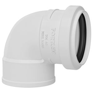 Joelho Fortlev 90° Esgoto com Anel 40mm