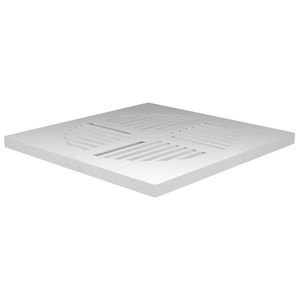 Grelha Fortlev 100mm Quadrada Branca