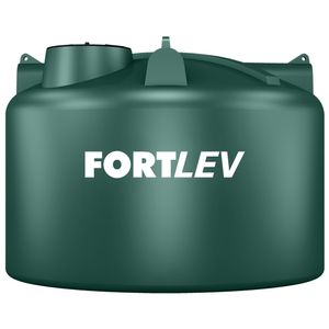 Tanque Fortlev de Polietileno Verde 10.000L com Tampa De Rosca