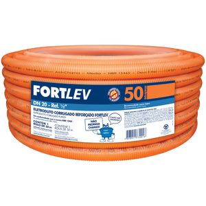 Eletroduto Corrugado Fortlev Reforçado 20mm x 50m