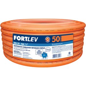 Eletroduto Corrugado Fortlev Reforçado 25mm x 50m