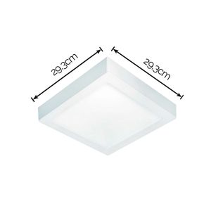 Painel LED de Sobrepor Quadrado Branco 24W 6000K - Fortec