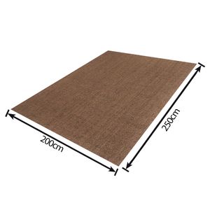 Tapete de Sisal Liso Natural Bege 200X250CM - Apaeb Valente