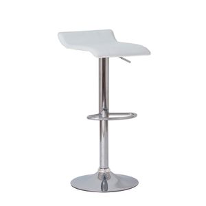Banqueta Quadrada Giratória Branca - Hasiera