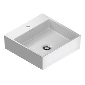 Cuba Apoio Quadrada Com Mesa 41X41X12cm Branca Taut Kohler