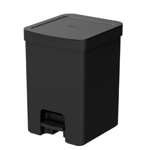 Lixeira com Pedal Trium Preta 12L - OU