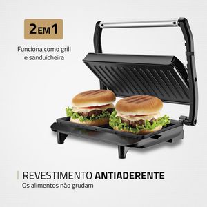 Press Grill Master Press 1000W 220V Preto/Inox - PG-01 - Mondial