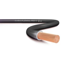 Cabo Sil FlexSil 750 V 50m Preto 10mm²