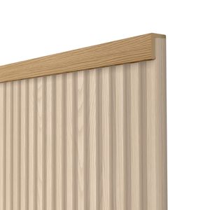 Acabamento em L para Painel Ripado em MDF com 4 Peças Carvalho 2,70MT - Linea