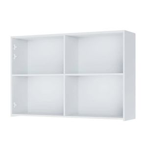Armário Aéreo 2 Portas Caneladas Rainha Branco 120CM - Nesher
