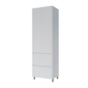 Paneleiro com 2 Portas e 2 Gavetas Rainha Branco 70CM - Nesher