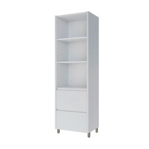 Paneleiro com 2 Portas e 2 Gavetas Rainha Branco 70CM - Nesher