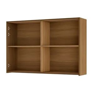 Armário Aéreo 2 Portas Caneladas Rainha Nature 120CM - Nesher