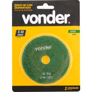 Disco De Lixa Diamantado Vonder Com Costado Em Pluma 4" Grão 50