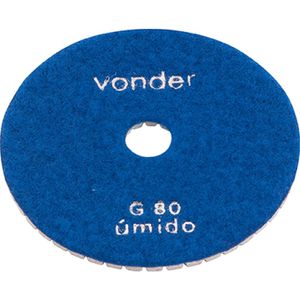 Disco De Lixa Diamantado Vonder Com Costado Em Pluma 4" Grão 80