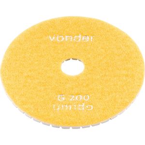 Disco De Lixa Diamantado Vonder Com Costado Em Pluma 4" Grão 200