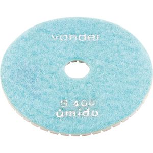 Disco De Lixa Diamantado Vonder Com Costado Em Pluma 4" Grão 400