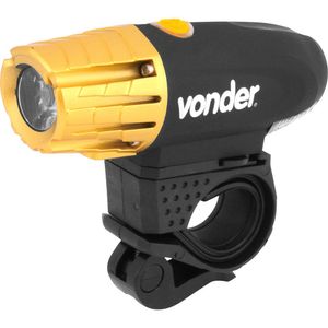 Lanterna Dianteira Para Bicicleta Vonder Baterial De Lítio Recarregável