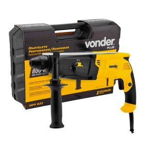 Martelete Perfurador Rompedor com Encaixe SDS Plus 800W 5200IPM 1180RPM 220V - MPV832 - Vonder