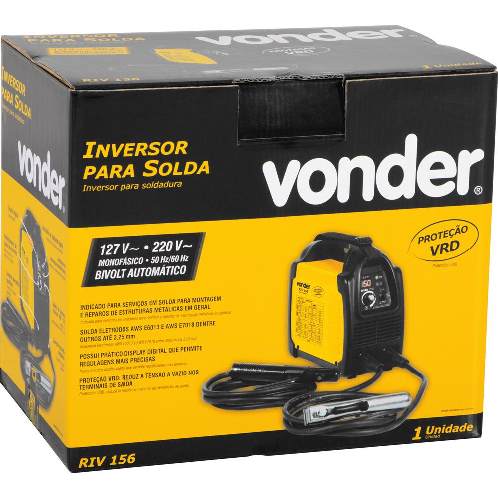 Retificador Inversor Vonder Digital Riv156 Bivolt Carajás 9420