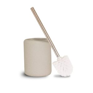 Escova Sanitária com Suporte em Poliresina Bege - ECO3159 - Hasiera